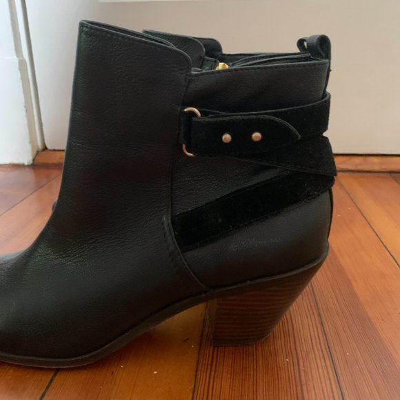 Julianne Hough for Sole Society Idelle Bootie, black leather, size 9.5, EUC - Picture 4 of 12
